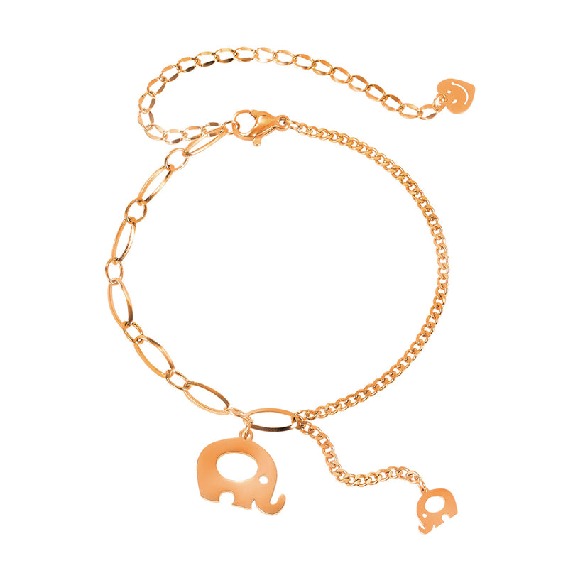 Fashionable Temperament Elephant Stitching Titanium Steel Bracelet Women Fashionable Temperament Elephant Stitching Titanium Steel Bracelet Women